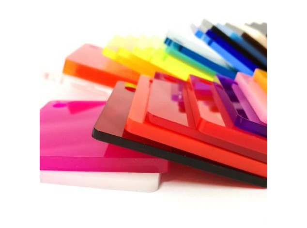 A3 and A4 coloured acrylic