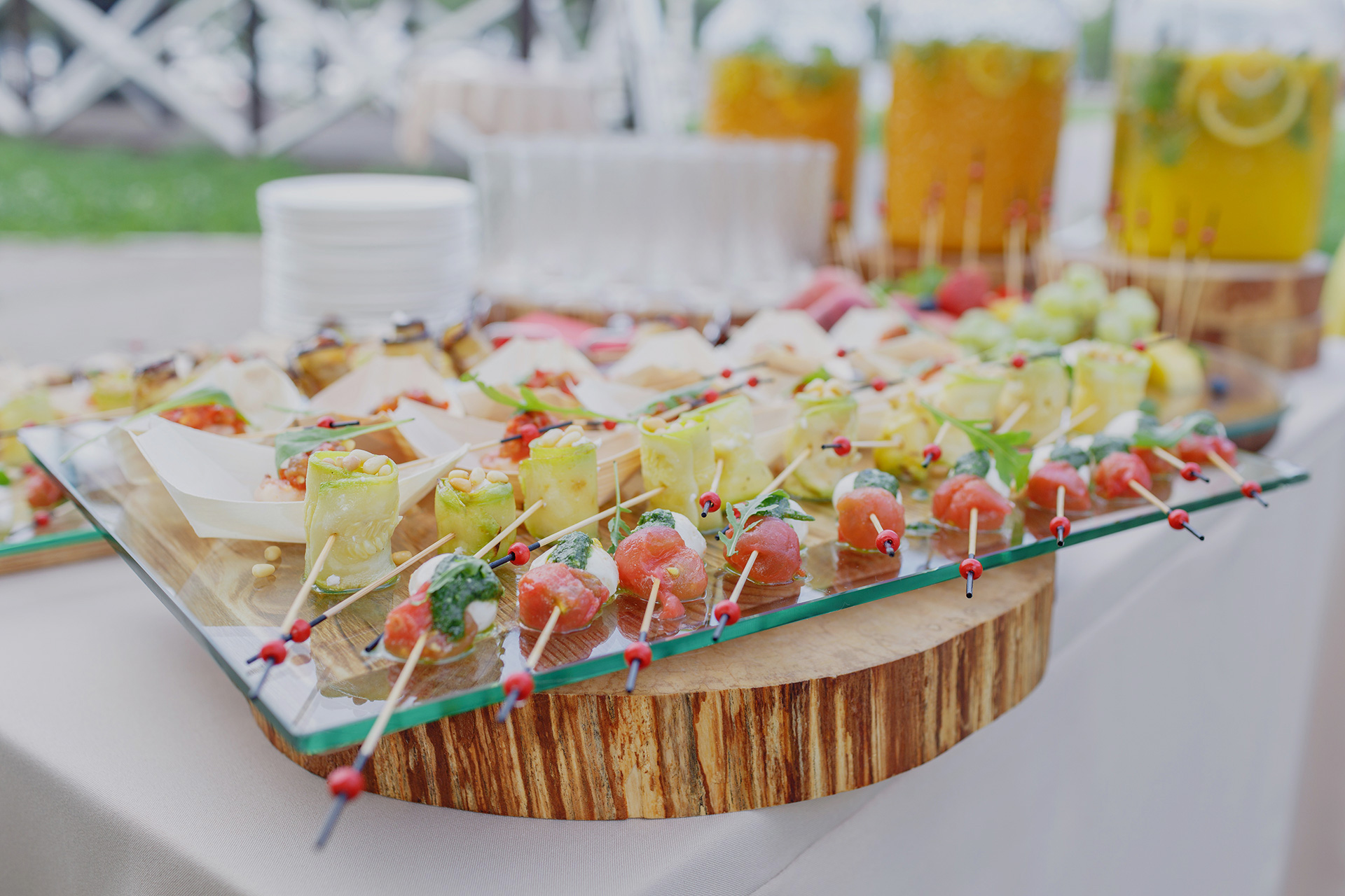 Canapé trays and more